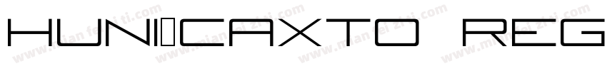 Huni_Caxto Regular字体转换